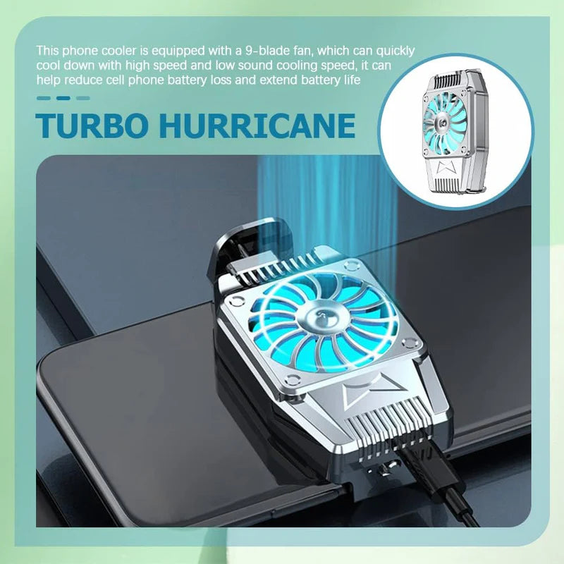 Mobile Game Cooling Fan – Clip-On Smartphone Gaming Cooler