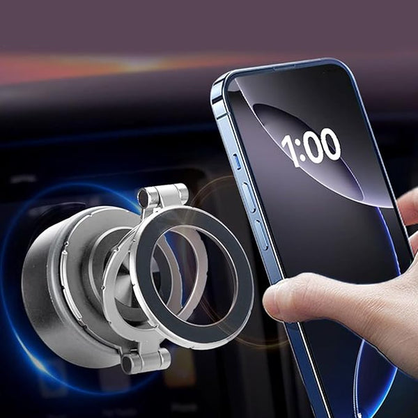 Dashboard Phone Holder for Car – 360° Rotating Magnetic Mobile Stand