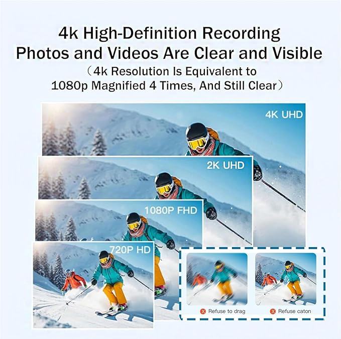 4K Waterproof Sports Action Camera – 30M Underwater Outdoor Camera