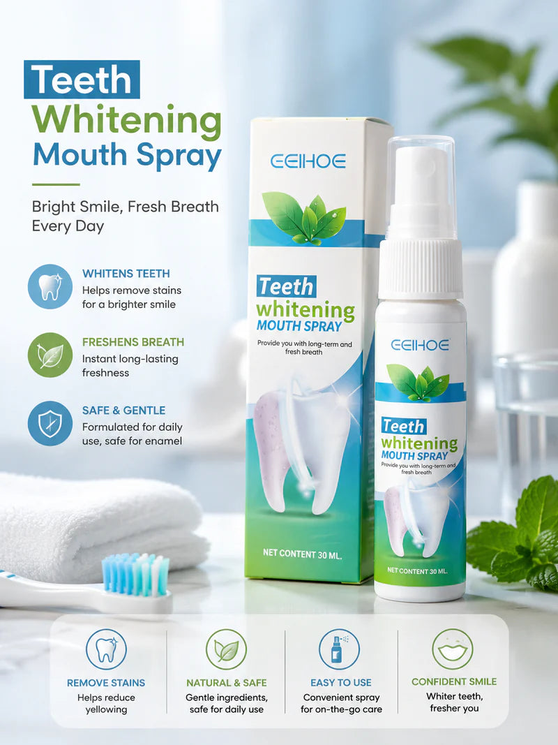 Eelhoe Teeth Whitening Mouth Spray – Portable Oral Care Spray 30ml