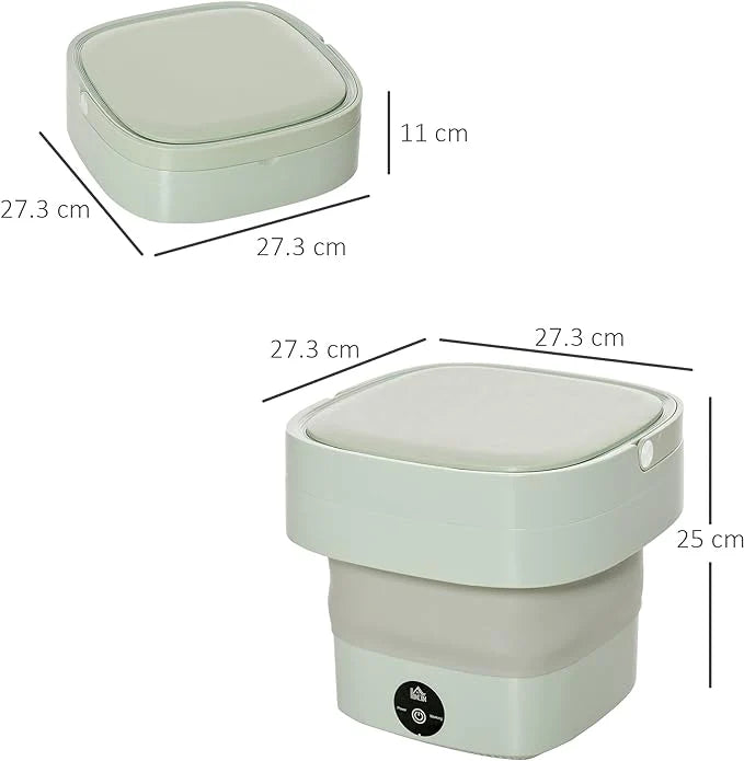 Foldable Mini Laundry Machine | Portable Travel Washing Machine - StylesNest Arabia