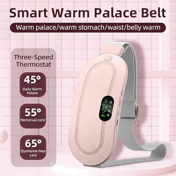Relieve Period Cramps Fast | Portable Menstrual Heating & Massage Belt