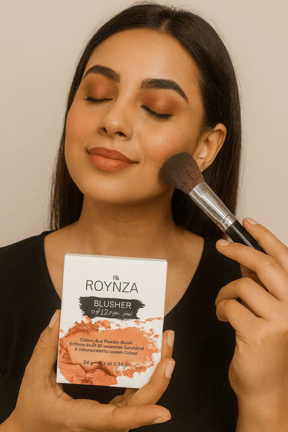 Roynza 12 Color Powder Blush Palette 24g | Natural Matte & Radiant Blusher Zambeel