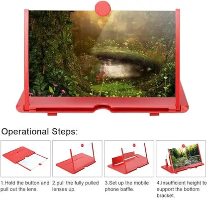 3D Mobile Screen Magnifier | Foldable Phone Screen Amplifier Stand - StylesNestArabia