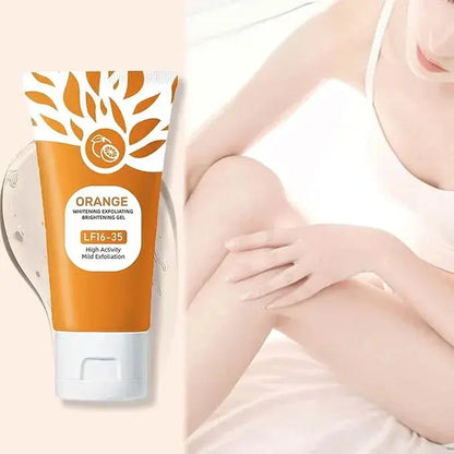 Remove Dead Skin & Reveal Naturally Glowing Skin | Orange Brightening Exfoliating Gel