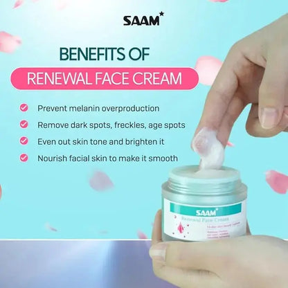 SAAM Renewal Face Cream – Brightening & Skin Renewal Moisturizing Cream