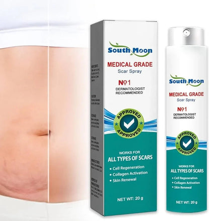 🔥South Moon Medical Grade Scar Spray | Scar Care Spray for Acne, Surgery, Burns & Stretch Marks (20g) Zambeel