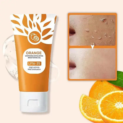 Remove Dead Skin & Reveal Naturally Glowing Skin | Orange Brightening Exfoliating Gel