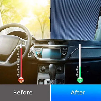 Retractable Car Windshield Sun Shade | UV Protection Foldable Sunshade - StylesNestArabia