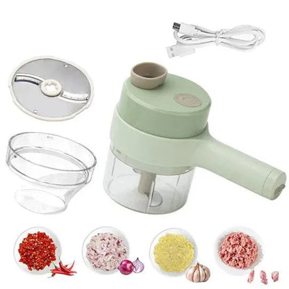 Mini USB Rechargeable Electric Food Chopper | Portable Wireless Vegetable & Garlic Chopper Zambeel