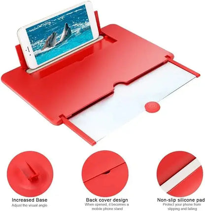 3D Mobile Screen Magnifier | Foldable Phone Screen Amplifier Stand - StylesNestArabia