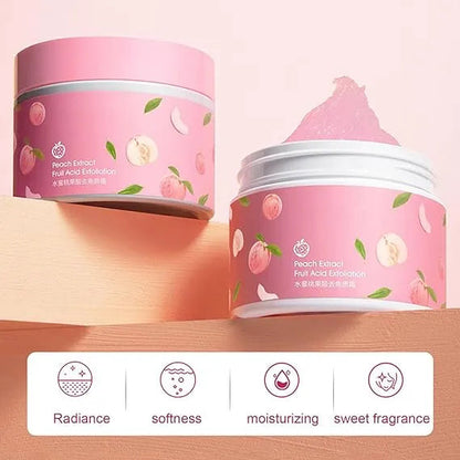 🔥Peach Exfoliating Body Sugar Scrub | Gentle Skin Brightening & Moisturizing Body Polish Zambeel