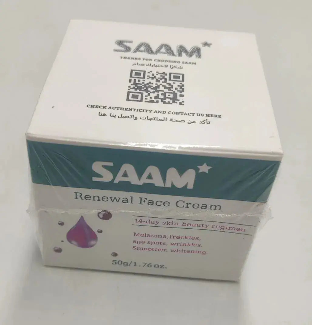 SAAM Renewal Face Cream – Brightening & Skin Renewal Moisturizing Cream