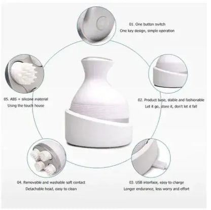 🔥Electric Scalp & Body Massager – Rechargeable Handheld Massage Device