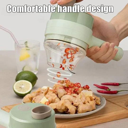 Mini USB Rechargeable Electric Food Chopper | Portable Wireless Vegetable & Garlic Chopper Zambeel