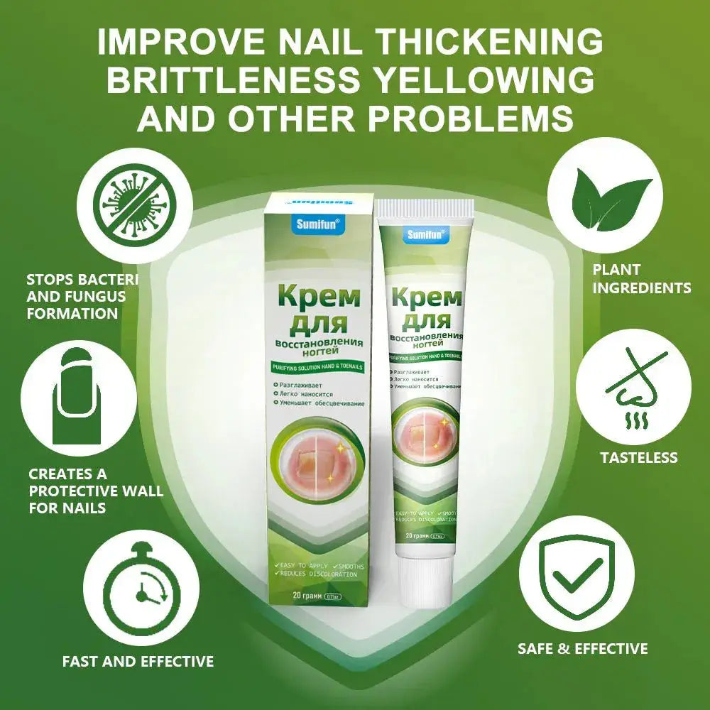🔥Sumifun Nail Treatment Repair Gel 20g – Nail Repair Cream for Damaged, Brittle & Discolored Fingernails and Toenails