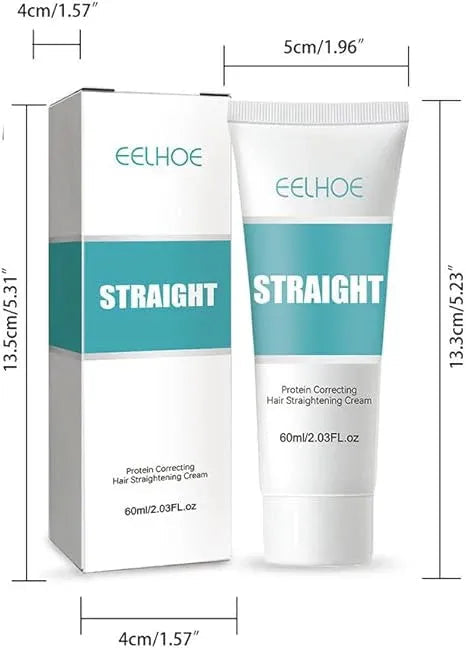 🔥EELHOE Protein Correcting Hair Straightening Cream 60ml | Smooth & Frizz Control Hair Cream Zambeel