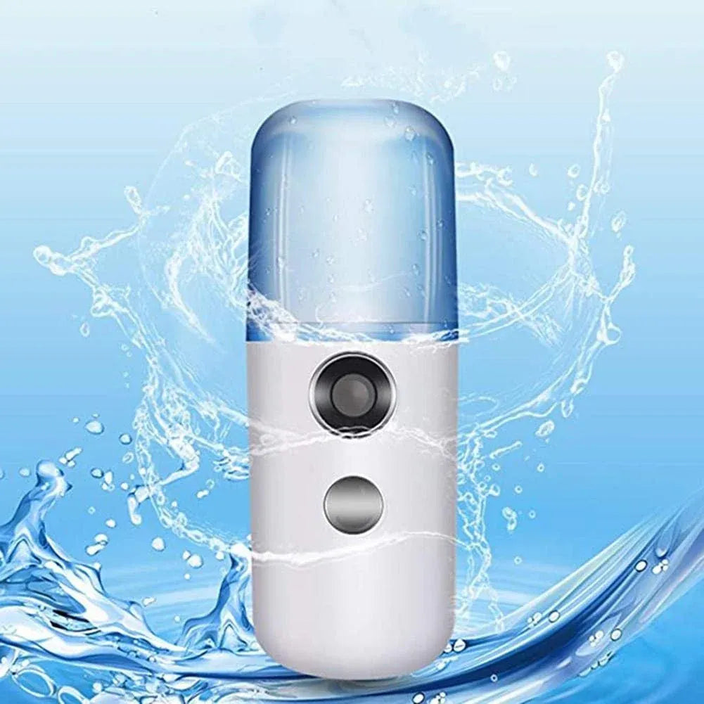 Portable Nano Mist Sprayer | USB Rechargeable Facial Steamer & Face Mist Spray 30ml Zambeel
