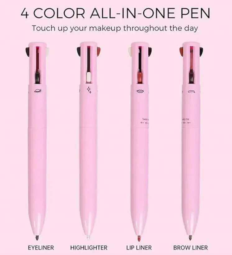 4 in 1 Makeup Pen | Eyeliner, Lip Liner, Brow Pencil & Highlighter - StylesNestArabia