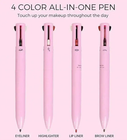 4 in 1 Makeup Pen | Eyeliner, Lip Liner, Brow Pencil & Highlighter - StylesNestArabia