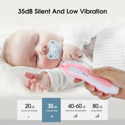 🔥Baby Electric Nail Trimmer Set – Safe Nail File & Grooming Kit for Newborns, Infants & Toddlers