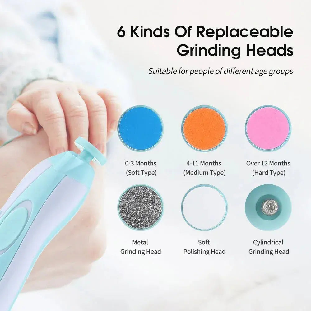 🔥Baby Electric Nail Trimmer Set – Safe Nail File & Grooming Kit for Newborns, Infants & Toddlers