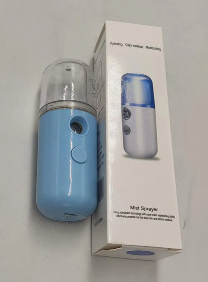 Portable Nano Mist Sprayer | USB Rechargeable Facial Steamer & Face Mist Spray 30ml Zambeel