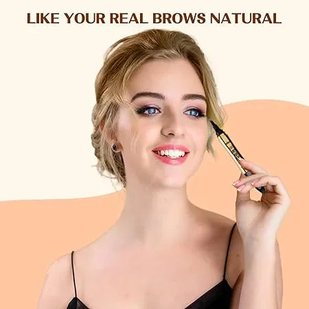 Pink Key Double Eyeliner Pen with 2-in-1 dual tip, waterproof, smudge-resistant, and long-lasting ultra-black formula for precise eye makeup.