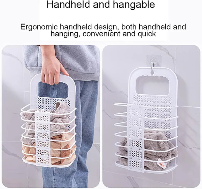 Portable Plastic Storage Basket – Handheld & Hangable Multi-Layer Organizer