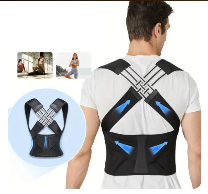 Adjustable Back Posture Corrector | Shoulder & Back Support Belt - StylesNest Arabia