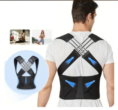 Adjustable Back Posture Corrector | Shoulder & Back Support Belt - StylesNest Arabia