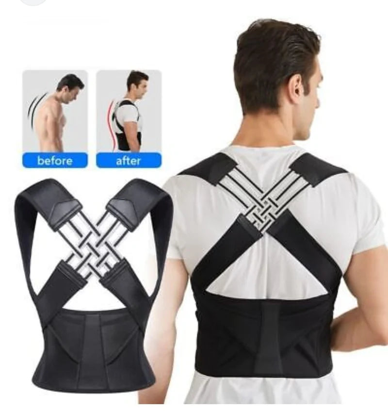 Adjustable Back Posture Corrector | Shoulder & Back Support Belt - StylesNest Arabia