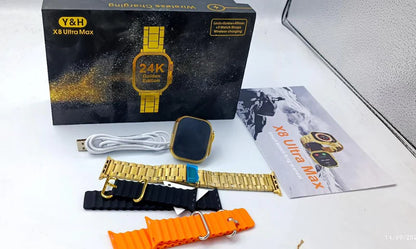 X8 Ultra Max Smart Watch – Wireless Charging Fitness Watch